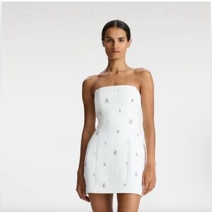 A.L.C Elsie Strapless Embellished Mini Dress